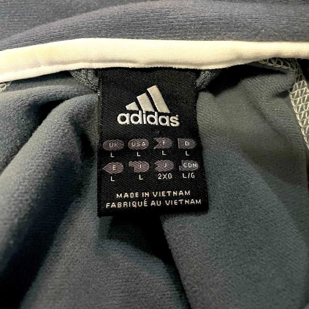 ADIDAS LONG SLEEVE MENS ACTIVE WEAR LIGHT JACKET. FRONT ZIPPER -GOOD CONDITION. - Picture 5 of 5